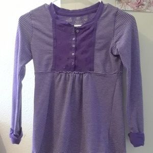 Long sleeve shirt dress top